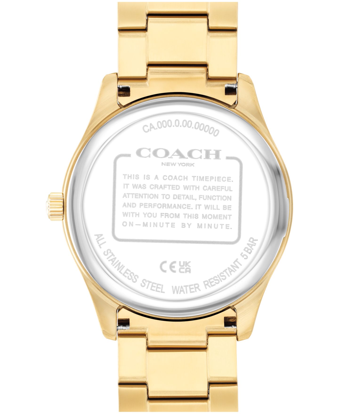 Мужские часы Coach Oliver Gold Tone Stainless Steel Bracelet Watch, 41mm — фото 2