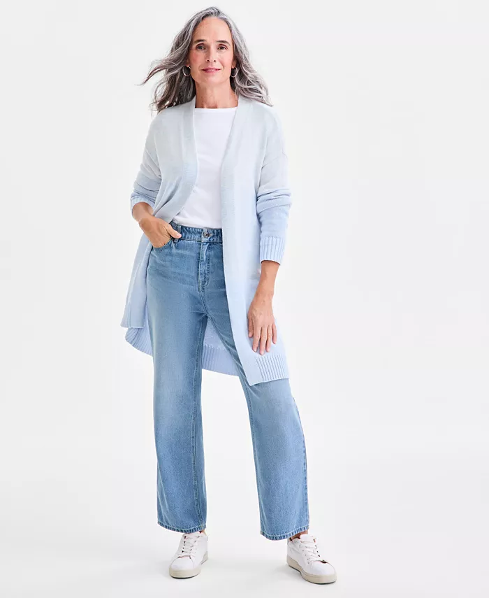 Petite Ombre Open Front Cardigan - thumbnail 4