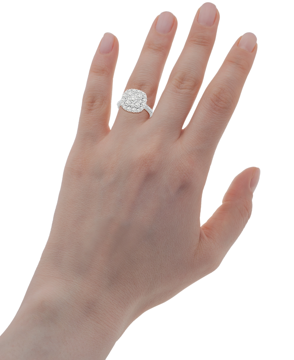 Wrapped In Love Diamond Cluster Ring (2 Ct. T.w.) In 14k White Gold, Exclusively At Macy's In Gold