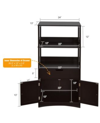 Bathroom Storage Cabinet with Drawer and Shelf Floor Cabinet