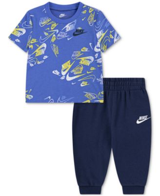 Nike - Baby Boys Printed Reveal T-Shirt & Pants, 2 Piece Set