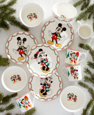 Disney Holiday 12 Pc. Dessert Set, Service for 4