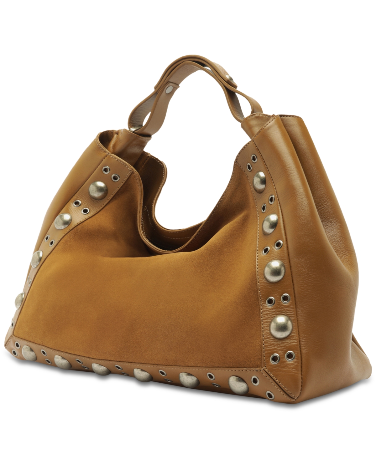 Arezzo Owen Medium Suede Tote In Brown