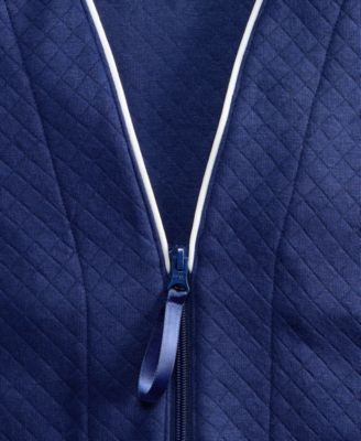 Women's Zip-Front Quilted Robe