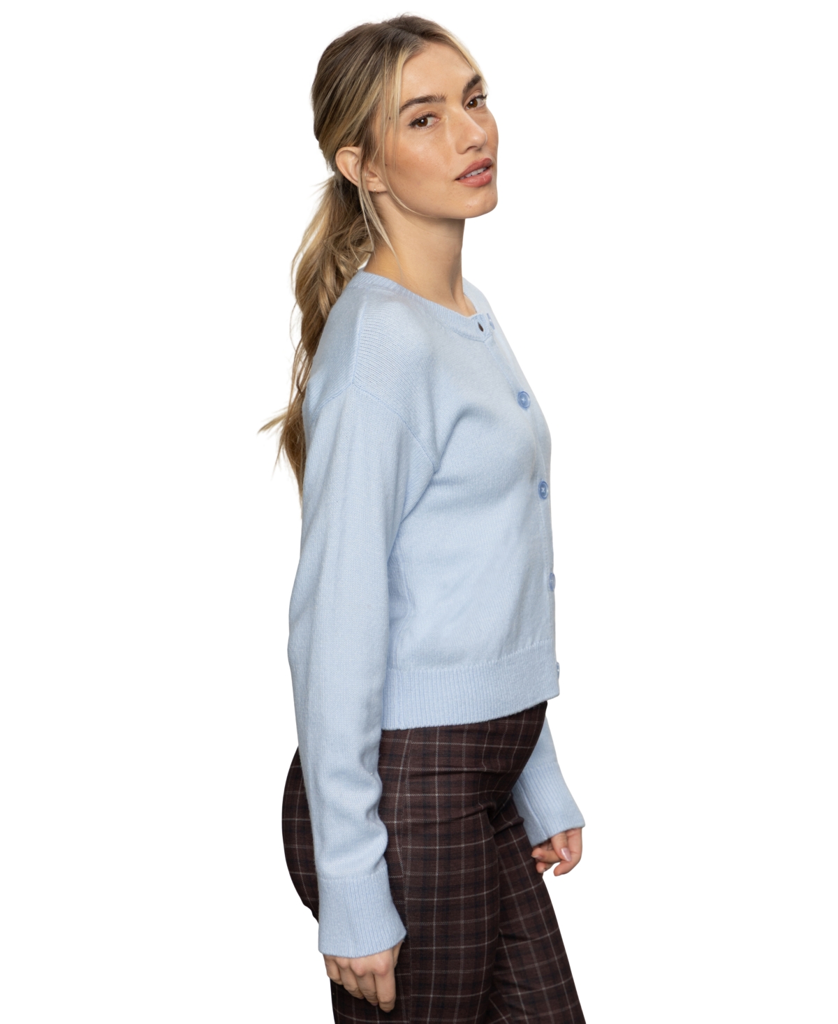 Sanctuary Women's Must-have Button-front Cardigan In Blue
