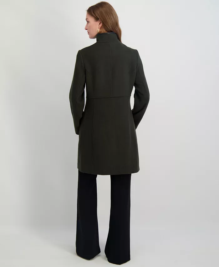 Women's Stand-Collar Button-Front Coat - thumbnail 7