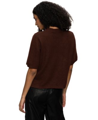Women's Perfect Cotton Short-Sleeve Sweater