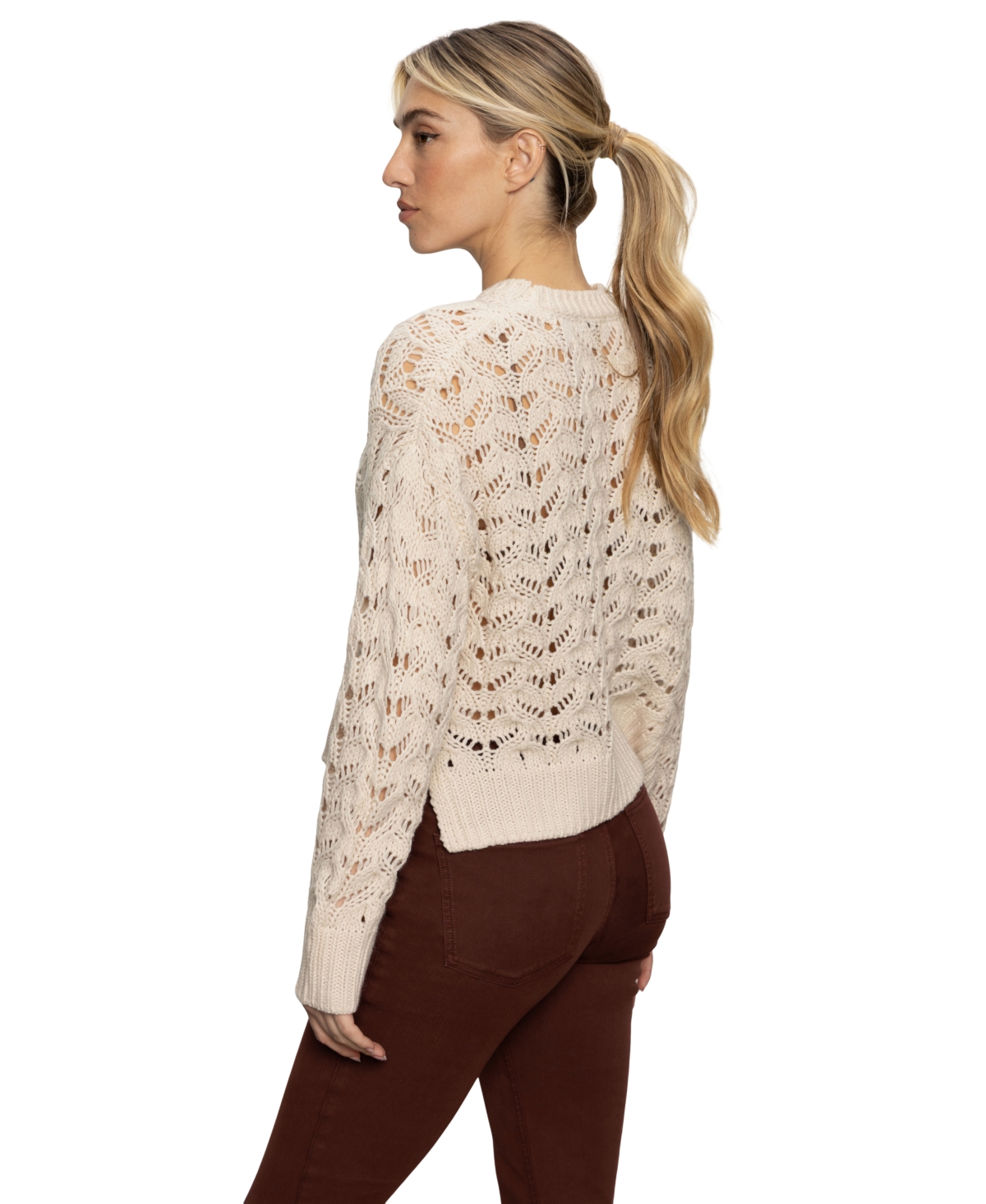 Sanctuary Women's Boheme Open-knit Sweater In Brown