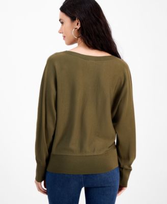 Petite Lightweight Boat-Neck Sweater, Macy's Exclusive