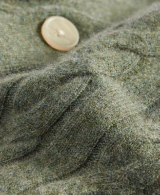 Men's Regular-Fit Cable-Knit 100% Cashmere Cardigan, Macy's Exclusive