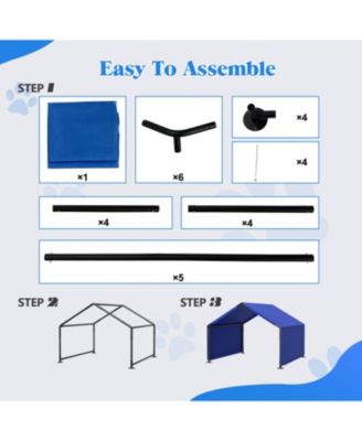 Dog Shade Shelter - Waterproof Sun Protection Blue