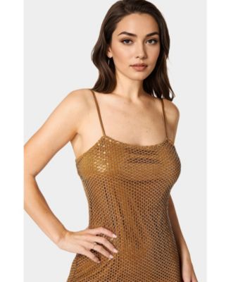 Women's Sequin Crochet Fringe Dress