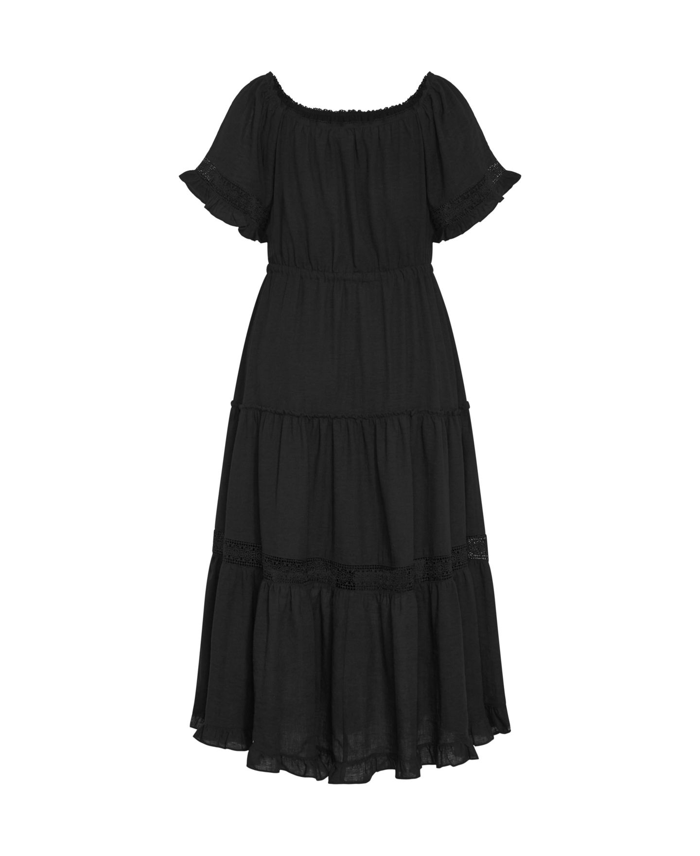 Женское платье CITY CHIC Plus Size Angel Midi, цвет: Чёрный — фото 4