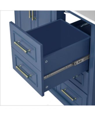 36" Bathroom Vanity with Ceramic Sink & Soft Close Doors/Drawers