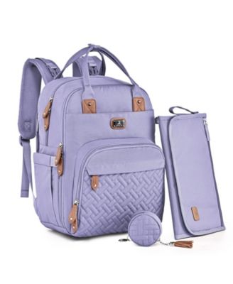 Diaper Bag Backpack with Portable Changing Pad, Pacifier Case and Stroller Straps