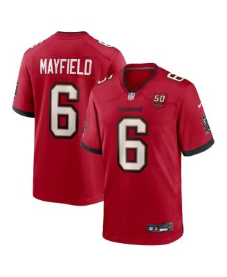 Nike - Men's Baker Mayfield Red Tampa Bay Buccaneers 50th Anniversary Game Jersey