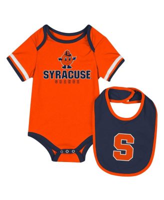 Colosseum - Baby Boys and Girls Orange Syracuse Orange Bodysuit with Bib Set