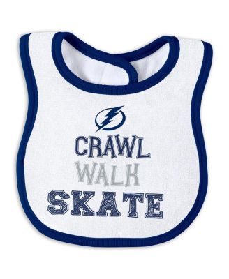 Baby Boys and Girls Tampa Bay Lightning Sleep and Play Sleeper with Bib Set