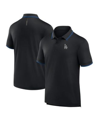 Fanatics - Men's&nbsp;Black Los Angeles Dodgers Front Office Move Mono Pique Polo Shirt