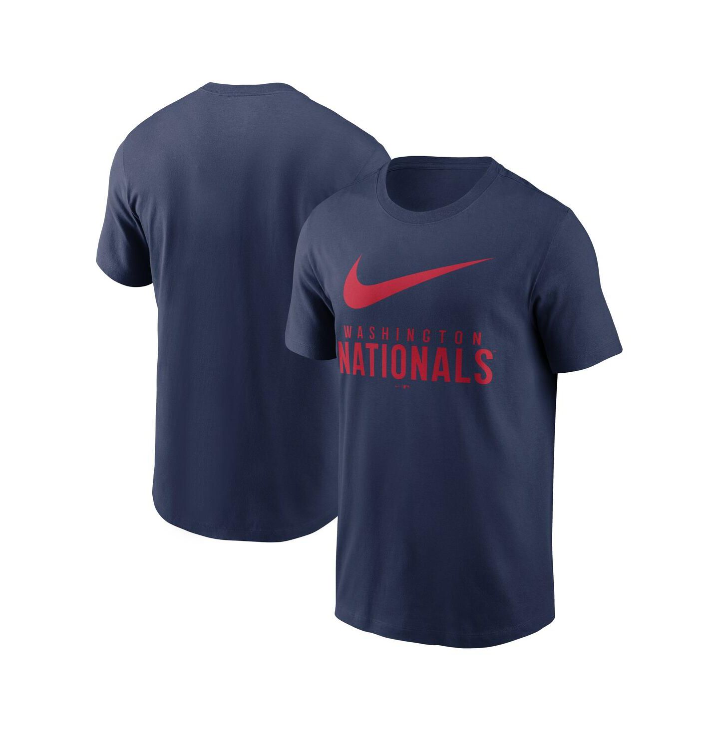 Мужская футболка Nike Navy Washington Nationals Swoosh — фото 1