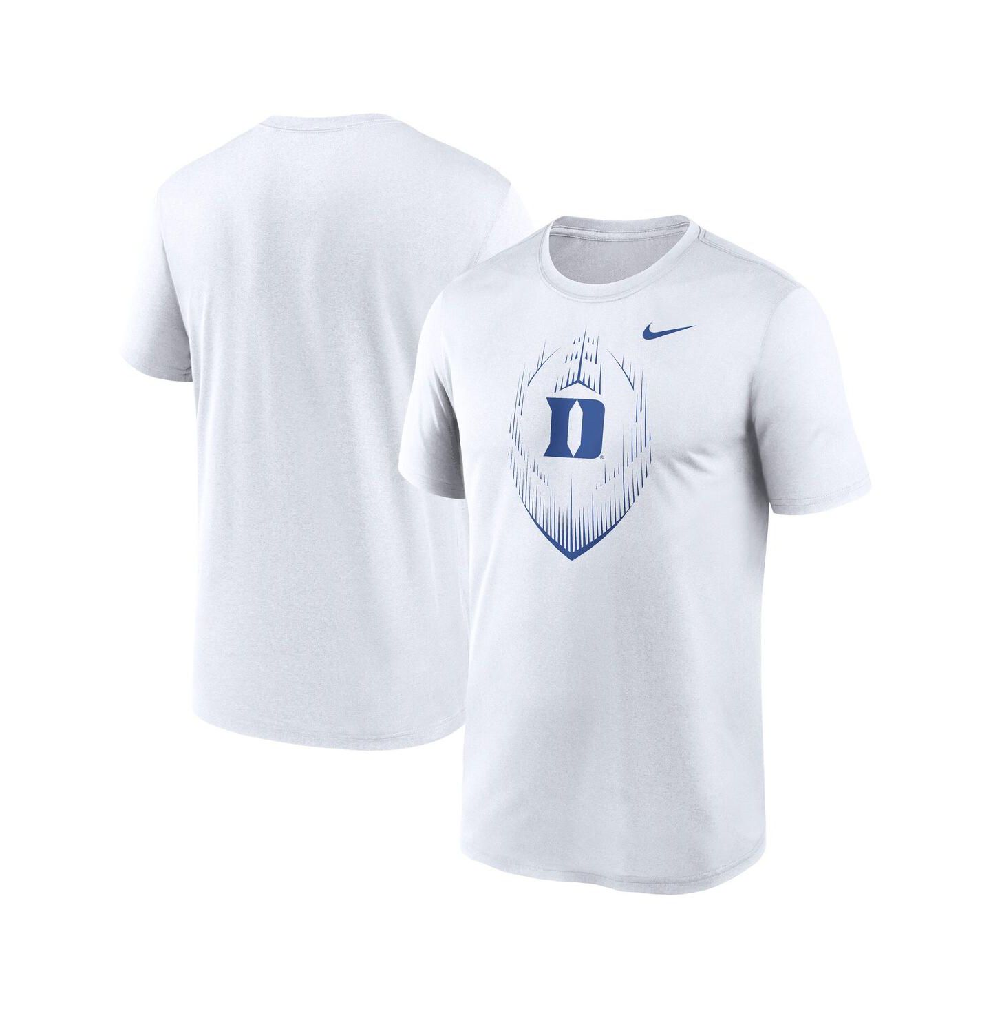 Мужская футболка Nike White Duke Blue Devils Primetime Legend Icon Performance — фото 1