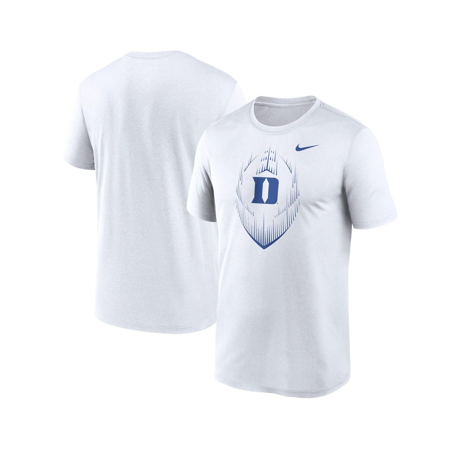 Men's White Duke Blue Devils Primetime Legend Icon Performance T-Shirt