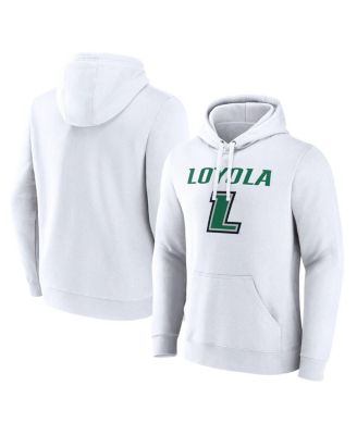 Fanatics - Men's&nbsp;White Loyola Greyhounds Primary Logo Pullover Hoodie