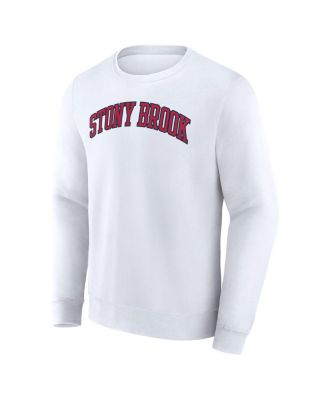 Men's&nbsp;White Stony Brook Seawolves Short Name Pullover Sweatshirt