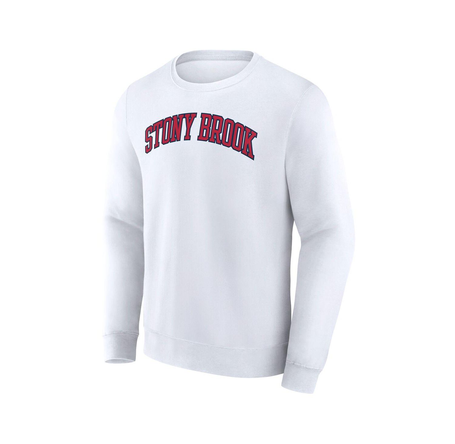 Men's White Stony Brook Seawolves Short Name Pullover Sweatshirt