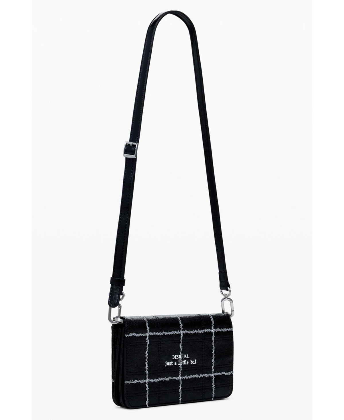 Desigual Women's Large convertible checkered wallet