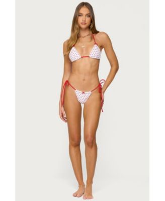 Women's Leigh Polka Dot String Bikini Bottom