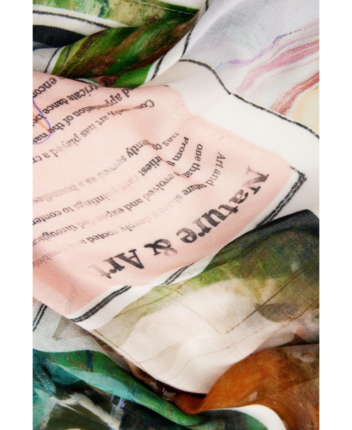 Desigual Women's Rectangular collage scarf