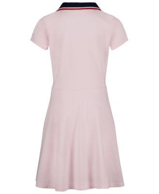 Toddler and Little Girls Johnny Collar Solid Polo Dress