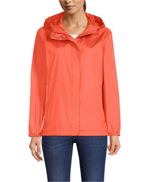 Женские куртки Lands' End Women's Packable Water Resistant UPF 50 Windbreaker Jacket