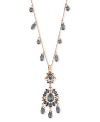 Marchesa - Crystal & Stone Cluster 38" Pendant Necklace