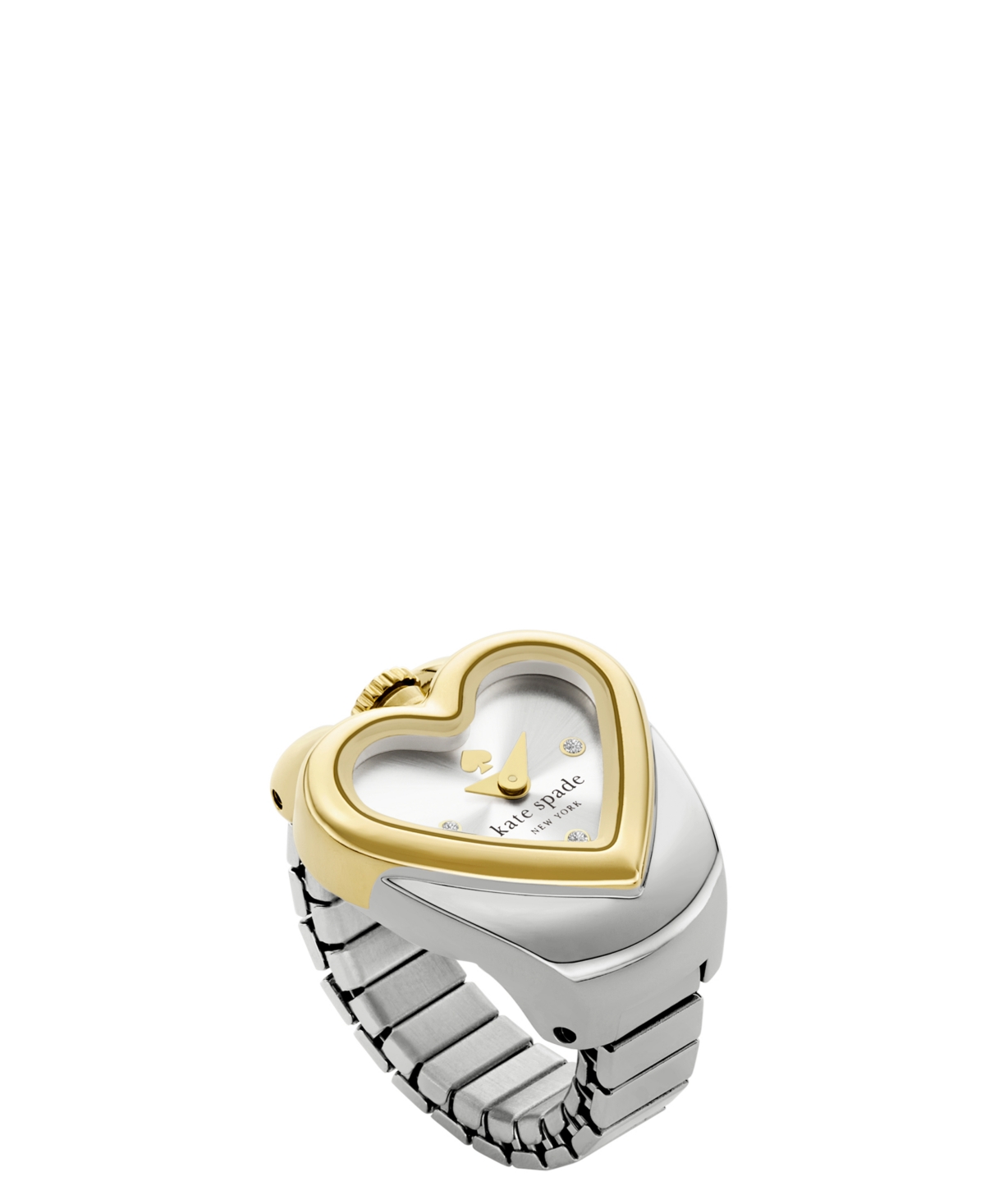 Women's Monroe Heart Two-Hand Two-tone Stainless Steel Ring Watch, 22mm - Two-tone