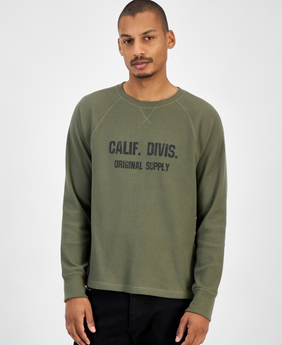 Sun + Stone Men's Graphic Thermal Shirt, Macy's Exclusive