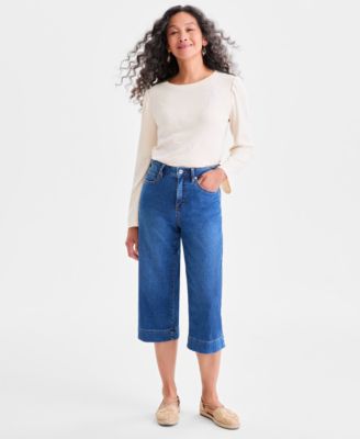 Style & Co - Petite Denim Culottes