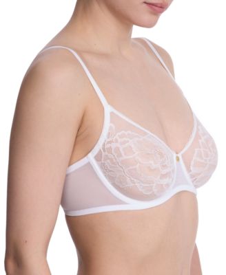 Women's Flora Lace Unlined Underwire Balconette Bra 714150	