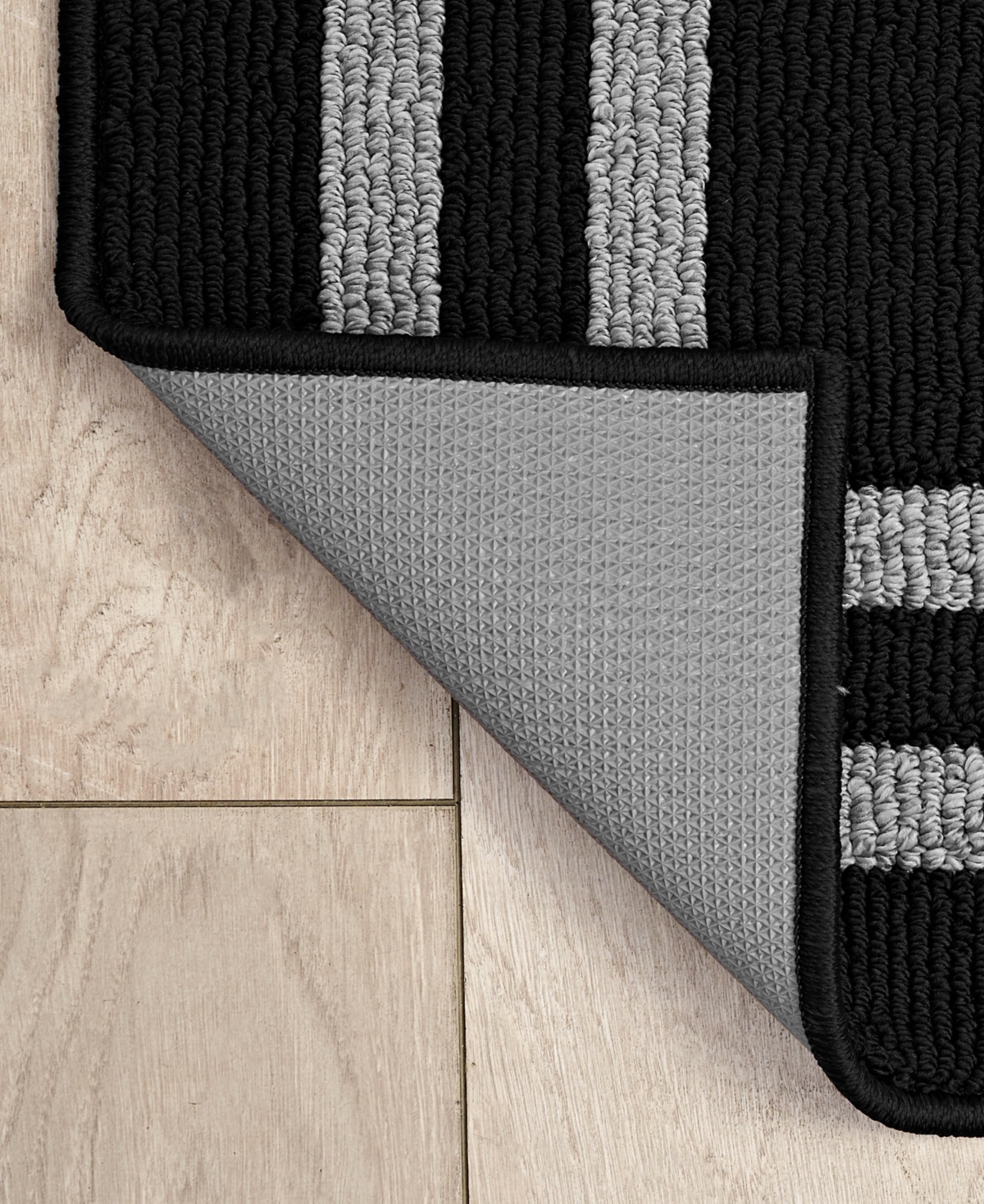 Jean Pierre Double Line Border Tufted - Machine Washable Runner Rug