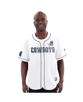 G-III Sports by Carl Banks - Men's White Dallas Cowboys Throwback Relay Baseball Jersey