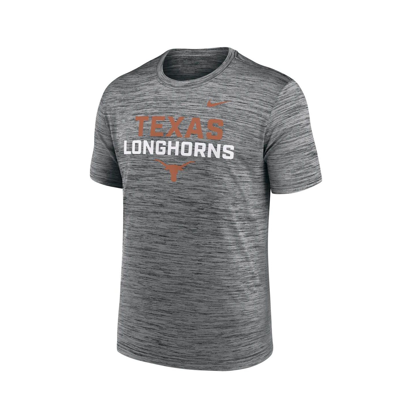 Мужская футболка Nike Anthracite Texas Longhorns Campus Center Stack Velocity Performance — фото 3