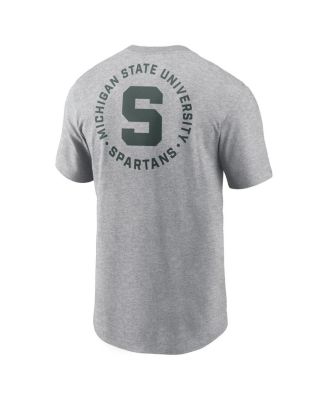 Men's Heather Gray Michigan State Spartans Campus 2-Hit T-Shirt