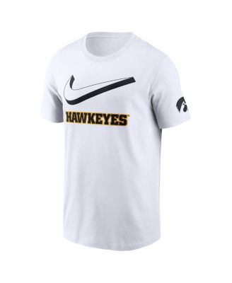 Men's White Iowa Hawkeyes Primetime 2-Hit Swoosh T-Shirt