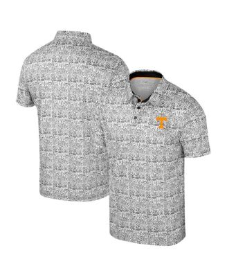 Colosseum - Men's White Tennessee Volunteers Big Tall It's Time Allover Printed Polo Shirt