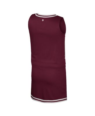 Big Girls Maroon Texas A&M Aggies Cheerleader Top and Skirt Set