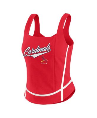 Women's Red St. Louis Cardinals Square Neck Tank Top