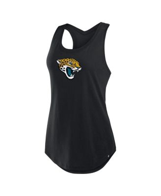Women's Black Jacksonville Jaguars Iron Fan Tank Top