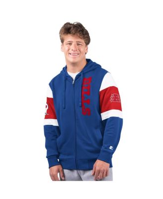 Men's Royal Buffalo Bills Extreme Vintage Logo Full-Zip Hoodie