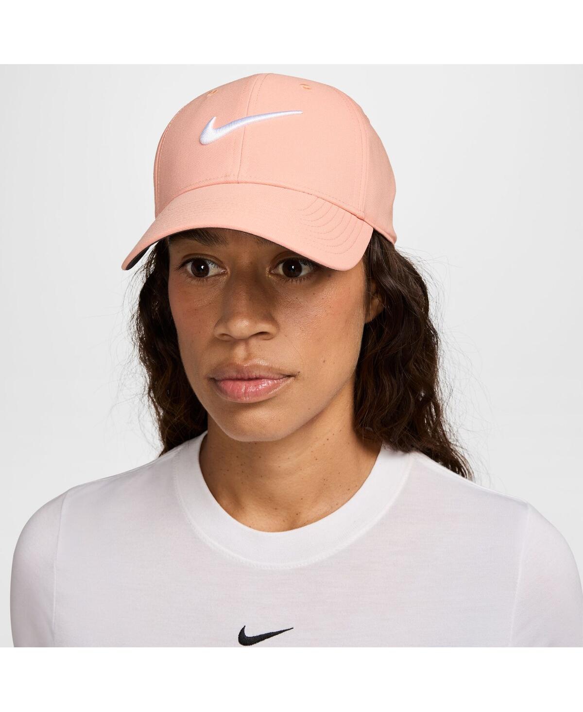 Men's and Women's Coral Performance Club Adjustable Hat - Coral